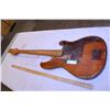 Image 1 : Wooden bass guitar