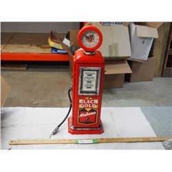 Toy gas pump clock and storage unit (21" tall)