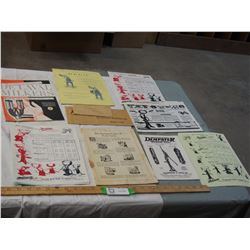 Misc 1930's cream separator and pump brochures