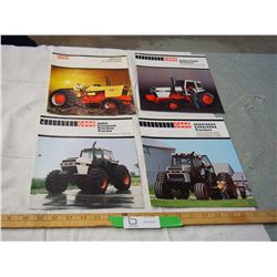 Case tractor brochures (4) pieces