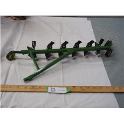John Deere 1980's 1/16 scale toy six bottom plow
