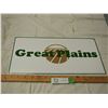 Image 2 : Great Plains double sided (porcelain) dealer sign (9 x 16")