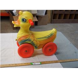 Plastic toy duck (15 x 17") riding toy