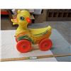 Image 1 : Plastic toy duck (15 x 17") riding toy