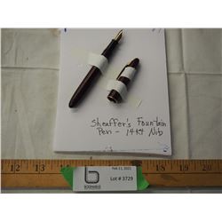 Sheafers fountain pen - 14 kt - NIB
