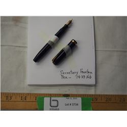 Secretary fountain pen - 14kt - NIB