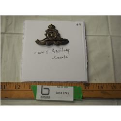 WWI Artillery - Canada badge