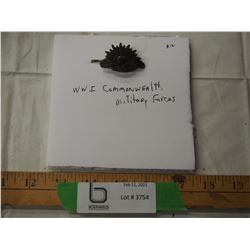 WWI Commonwealth Military Forces badge