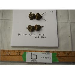Pr. Ubique 1914 hat pins