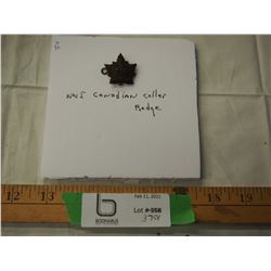 WWI Canadian Collar badge