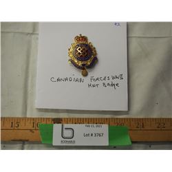 Canadian Forces WWII hat badge