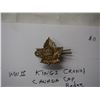 Image 2 : WWII Kings Crown Canada cap badge