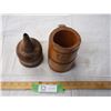 Image 2 : Antique wooden 1 pint + funnel measure