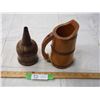 Image 3 : Antique wooden 1 pint + funnel measure