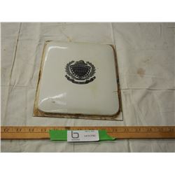 Porcelain Enamel Beaver stove door emblem