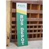 Image 1 : STC The Bus Company sign plastic with metal back 72" long
