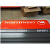Image 2 : Northwest Airline advertising board 30 x 23 1/2" metal