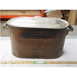 Copper boiler with lid