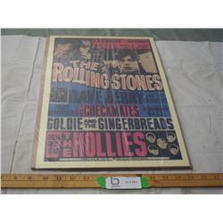 Rolling Stones concert poster