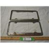 Image 4 : 2 Chrome license plate covers
