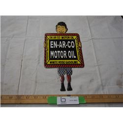 Enarco boy porcelain White Rose sign