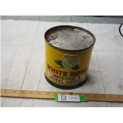 5lbs White Rose Universal Grease tin (with contents)