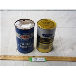 1 qt Ford and Esso tins