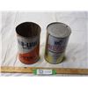 Image 1 : (2X THE MONEY) 2 1qt husky oil tins