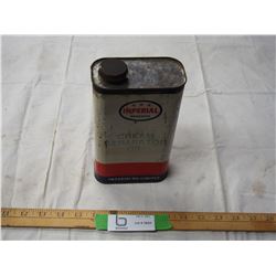 Imperial 3 Star Cream Separator Oil tin (with contents)