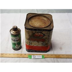 10lb Imperial 3 Start Grease tin and Pyroil tin