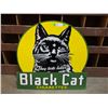 Image 1 : Large porcelain Black Cat cigarette sign 30" x 30"