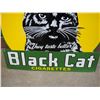 Image 3 : Large porcelain Black Cat cigarette sign 30" x 30"