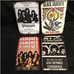 COLLECTIBLE MUSIC TIN SIGN LOT