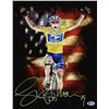 Image 1 : Lance Armstrong "Le Boss" Authentic Signed 16X20 Photo (Beckett Witnessed)