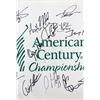 Image 2 : 2018 AMERICAN CENTURY CHAMPIONSHIP MULTI SIGNED FLAG (BECKETT LOA)