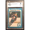 Image 1 : 1979-80 O-PEE-CHEE #18 WAYNE GRETZKY RC (BCCG 9 NEAR MINT)