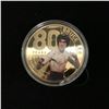 Image 2 : BRUCE LEE GOLD PLATED COMMEMORATIVE COIN w/ CASE