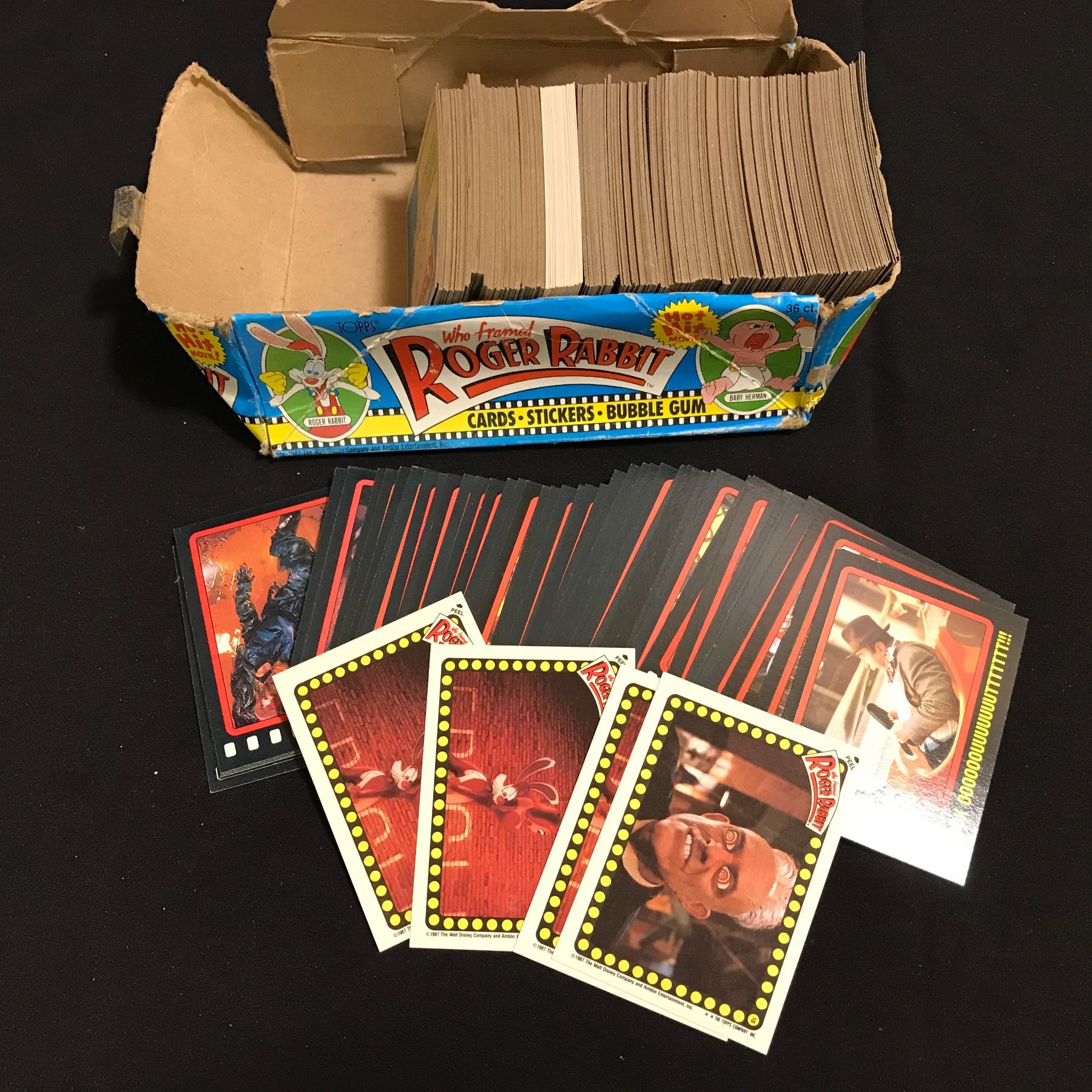 WHO FRAMED ROGER RABBIT TRADING CARDS