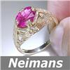 Image 1 : USGL Certified 11.75 ct Ruby & VS Diamond Ring 14k Gold