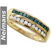 Image 1 : Gem Quality 2.25 ct Green Tourmaline & Diamond Ring 14k