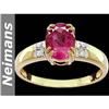 Image 1 : Antique 1.25 ct Peridot & Diamond Ring 14kt Gold CERT