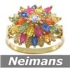 Image 1 : Vintage 2.50 ct Multi Sapphire & Ruby Ring 14kt Gold