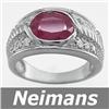 Image 1 : USGL Certified 9.00 ct Ruby & Diamond Stud Earrings 14k