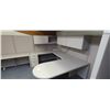 Image 15 : COMPLETE OFFICE UNIT - DESKS, CABBINETS, OFFICE PARTICIANS. GREAT SHAPE