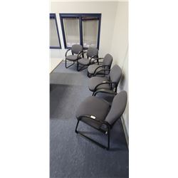 HEAVY DUTY GRADE OFFICE CHAIRS QTY 5