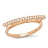 Image 1 : 14K Rose Gold 0.13CTW Diamond Ring, (SI1/F)