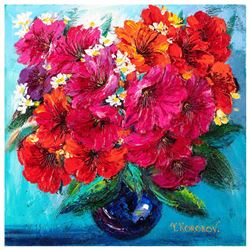 Yana Korobov, "Beauty of Grace" Original Acrylic Painting on Canvas, Hand Signed