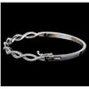 Image 2 : 0.94 ctw Diamond Bangle Bracelet - 14KT White Gold