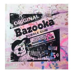 Gail Rodgers, "Bazooka Joe" Hand Signed Original Hand Pulled Silkscreen Mixed Me