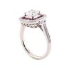 Image 4 : 1.22 ctw Diamond and Ruby Ring - Platinum